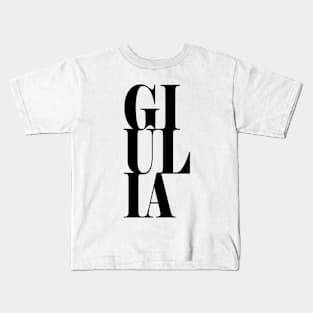 Giulia Girls Name Bold Font Kids T-Shirt